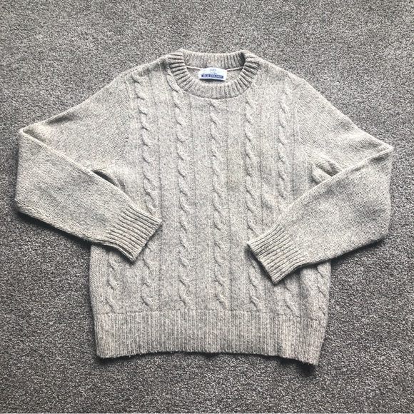 VINTAGE OLD COLONY CABLE KNIT WOOL SWEATER WOMENS SIZE - Picture 2 of 10